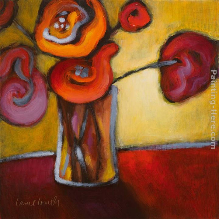 Red Poppies in a Vase painting - Lanie Loreth Red Poppies in a Vase art painting